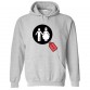 Game Over Bride and Groom Unisex Classic Kids and Adults Pullover Hoodie for Newly Wed